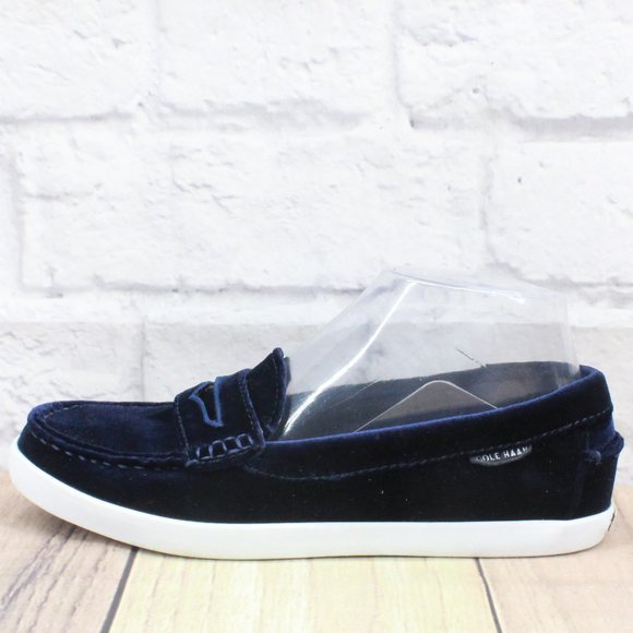 Cole Haan Shoes - Cole Haan Nantucket Blue Velvet Slip-on Driving Loafers Flat Shoes Size 6.5 B